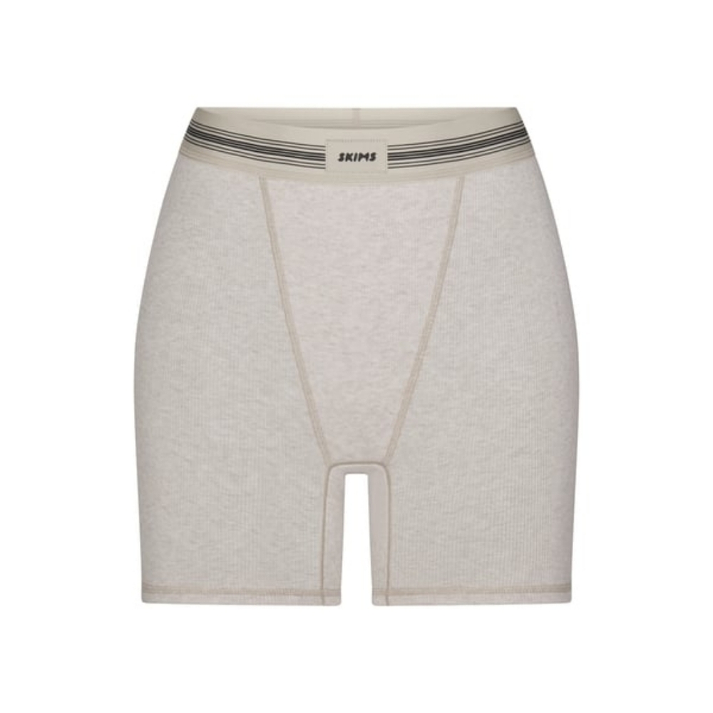 SKIMS NWOT Heather Oatmeal Boyfriend Boxer Size XS